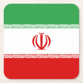 Iran vlag kartonnen onderzetters (Voorkant)