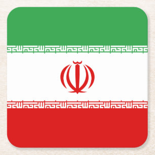 Iran vlag kartonnen onderzetters