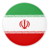 Iran vlag keramische knop (Voorkant)