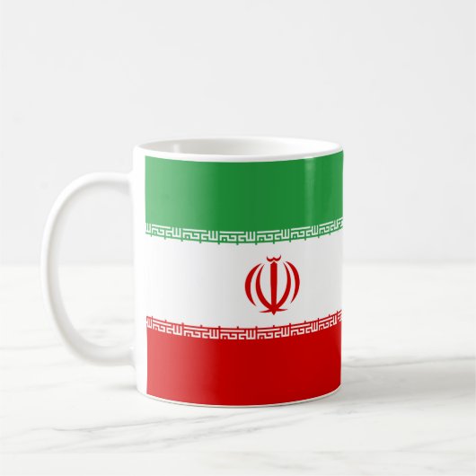 Iran Vlag Keramische Mok (Links)