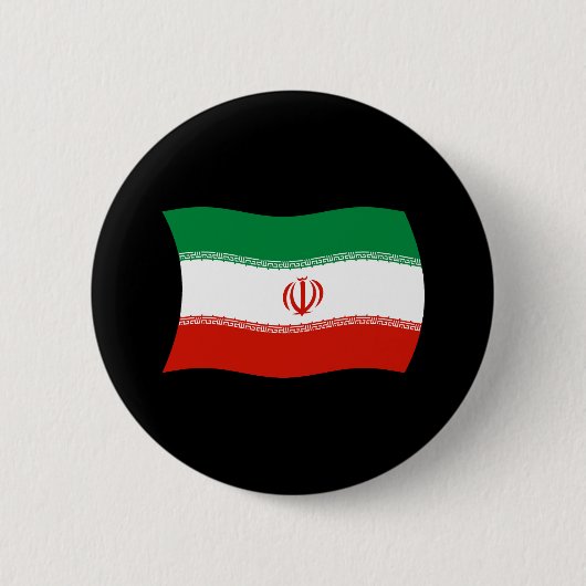 Iran Vlag Knop Ronde Button 5,7 Cm (Voorkant)