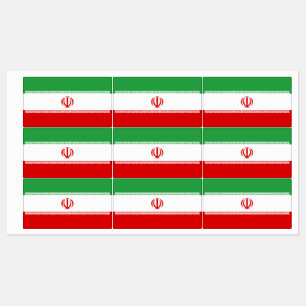 Iran vlag labels