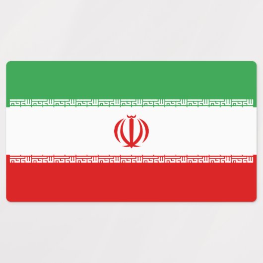 Iran vlag labels (Design 2)