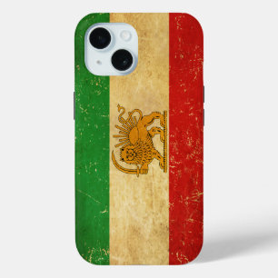 Iran Vlag Leeuw En Zon Shah van Iran Vlag iPhone 15 Case