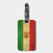 Iran Vlag Leeuw en zon sjah van Iran Vlag Bagagelabel (Achterkant verticaal)