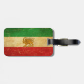 Iran Vlag Leeuw en zon sjah van Iran Vlag Bagagelabel (Achterkant horizontaal)