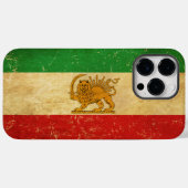 Iran Vlag Leeuw en zon sjah van Iran Vlag Case-Mate iPhone Case (Achterkant (horizontaal))