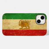 Iran Vlag Leeuw en zon sjah van Iran Vlag Case-Mate iPhone Case (Achterkant (horizontaal))