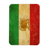 Iran Vlag Leeuw en zon sjah van Iran Vlag Magneet (Verticaal)