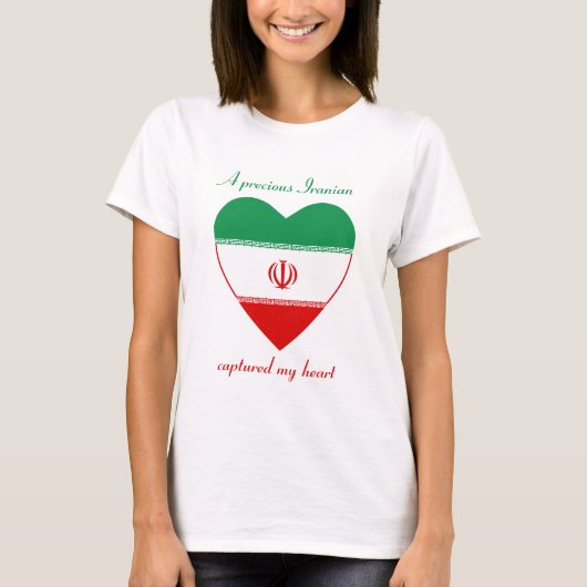 Iran Vlag Liefste T-Shirt (Voorkant)