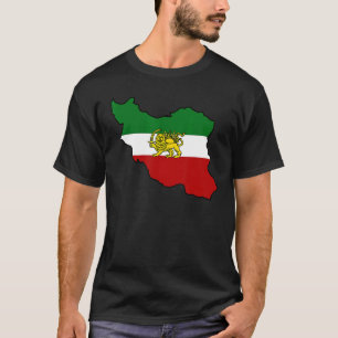 Iran vlag met Iraanse lion T-shirt