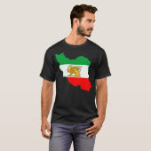 Iran-vlag met Lion Logo T-shirt (Voorkant volledig)