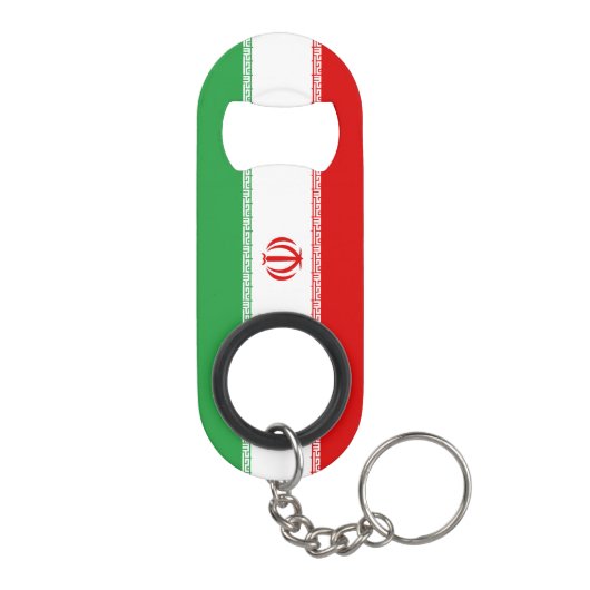 Iran vlag mini flessenopener (Achterkant)