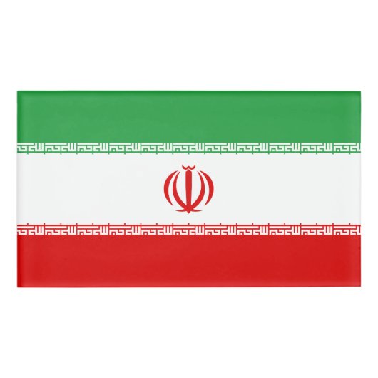 Iran vlag naambadge (Voorkant)