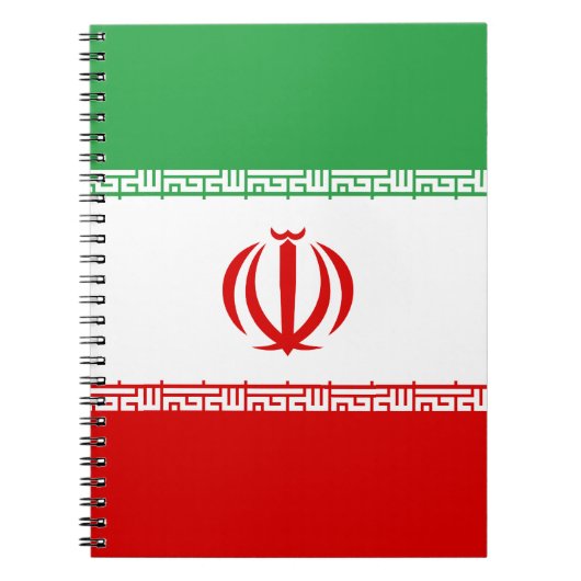 Iran vlag notitieboek (Voorkant)