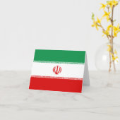 Iran Vlag Notitiekaart (Gele Bloem)