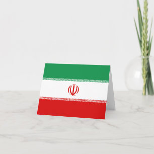 Iran Vlag Notitiekaart
