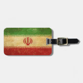 Iran vlag ontwerp bagagelabel (Voorkant horizontaal)