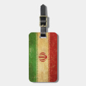 Iran vlag ontwerp bagagelabel (Voorkant verticaal)