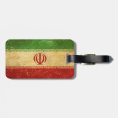 Iran vlag ontwerp bagagelabel (Achterkant horizontaal)