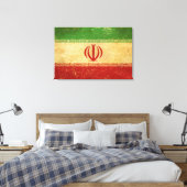 Iran vlag  ontwerp canvas afdruk (Insitu (Slaapkamer))