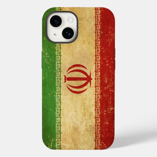 Iran vlag ontwerp Case-Mate iPhone case (Achterkant)