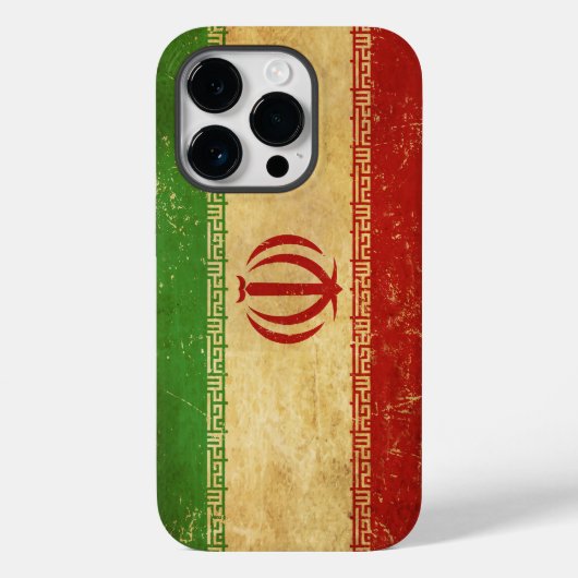 Iran vlag ontwerp Case-Mate iPhone case (Achterkant)