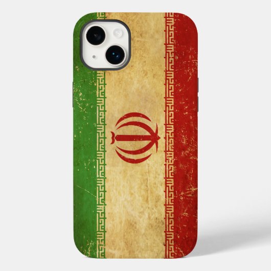 Iran vlag ontwerp Case-Mate iPhone case (Achterkant)