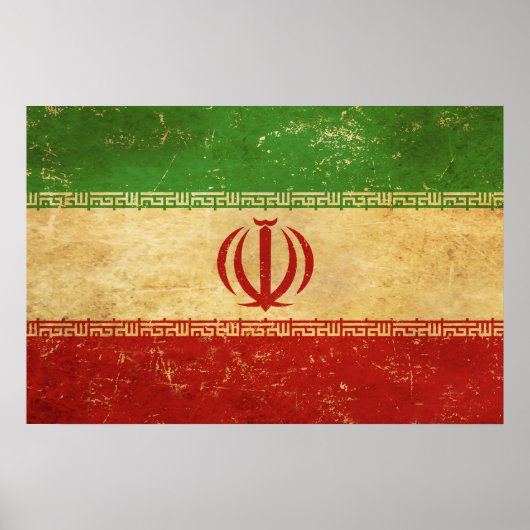 Iran vlag ontwerp poster (Voorkant)