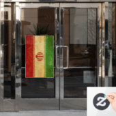 Iran vlag  ontwerp raamsticker (Kantoordeur)