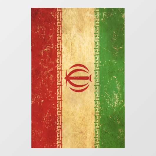 Iran vlag  ontwerp raamsticker (Vel)