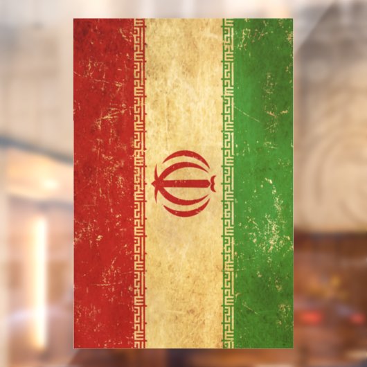 Iran vlag  ontwerp raamsticker (Vel 2)