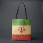 Iran vlag  ontwerp tote bag<br><div class="desc">Canvas tas met de vlag van Iran in  verontruste grunge oude stijl ontwerp. Dit ontwerp met krassen heeft de Iraanse vlag in retro  stijl. Dit ontwerp is een geweldige manier om te shows dat je er trots op bent om Iraans te zijn.</div>