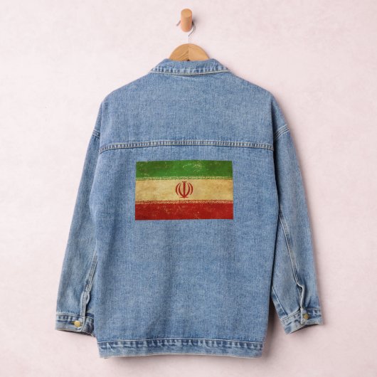 Iran Vlag  Ontwerp Vrouwen Denim Jacket (Hangar)