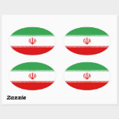 Iran Vlag Ovale Sticker (Vel)