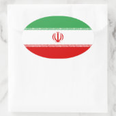 Iran Vlag Ovale Sticker (Tas)