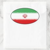 Iran Vlag Ovale Sticker (Tas)