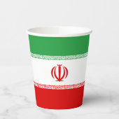 Iran vlag papieren bekers (Links)