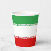 Iran vlag papieren bekers (Voorkant)