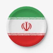Iran vlag papieren bordje (Voorkant)