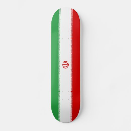 Iran vlag persoonlijk skateboard (Voorkant)