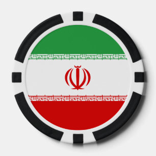 Iran vlag poker chips