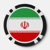 Iran vlag poker chips (Achterkant)