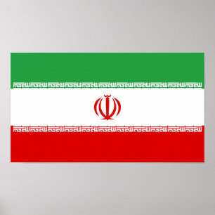 Iran vlag poster