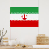 Iran vlag poster (Keuken)