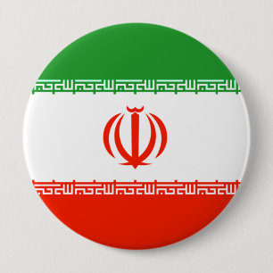 Iran vlag ronde button 4,0 cm