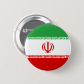 Iran vlag ronde button 5,7 cm (Voorkant /achterkant)