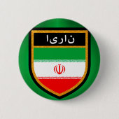 Iran vlag ronde button 5,7 cm (Voorkant)