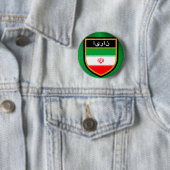 Iran vlag ronde button 5,7 cm (In situ)