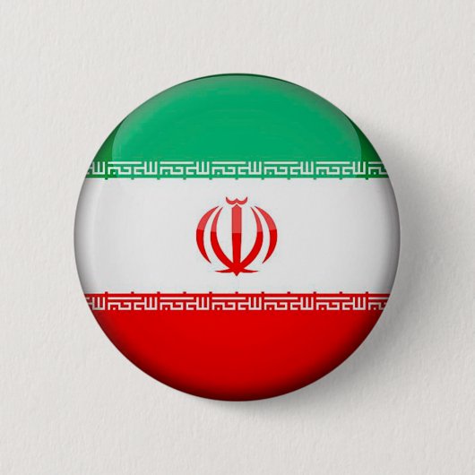 Iran vlag ronde button 5,7 cm (Voorkant)